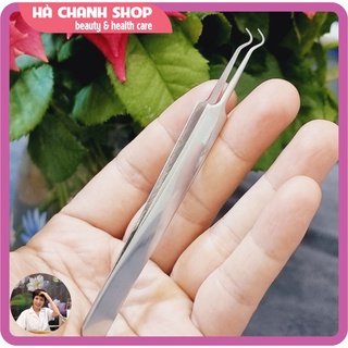 Nhíp gắp mụn đầu cong thép không gỉ nhíp cong lấy nặn mụn đầu đen mụn ẩn nhíp gắp mi nối mi nối tóc dễ dàng