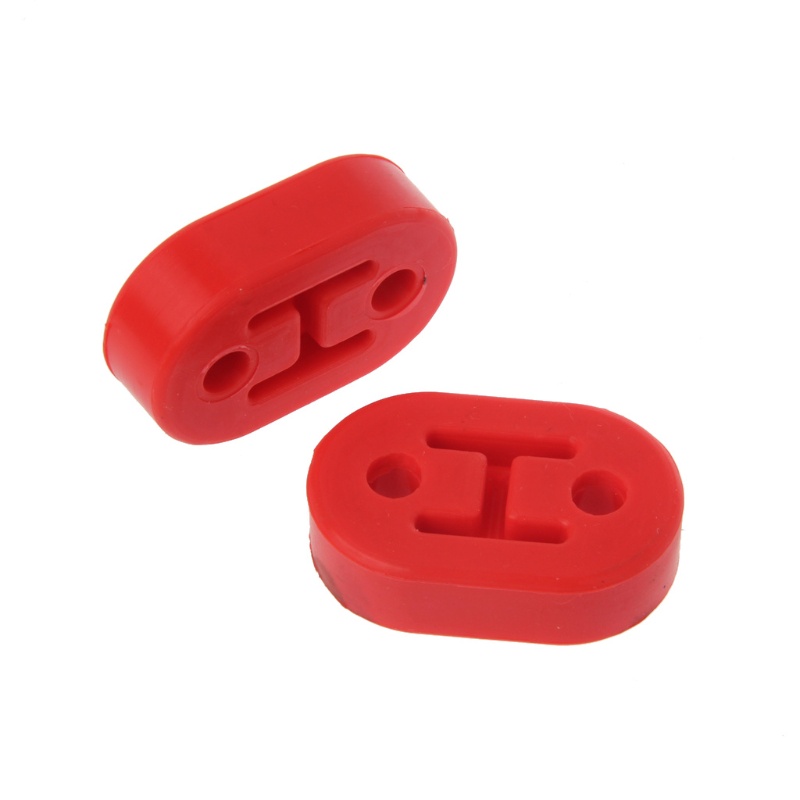Set 2 Móc Treo Ống Xả Xe Hơi 2 Lỗ Bằng Cao Su Cách Nhiệt Tốt Tiện Dụng