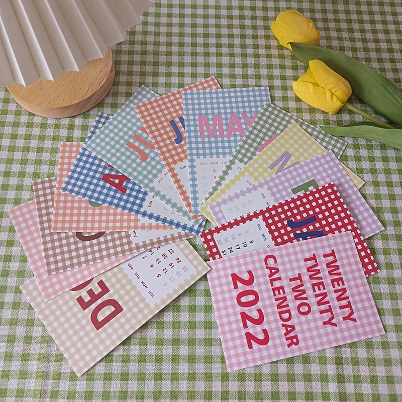 Bộ 13 thẻ giấy 2022 trang trí tường phong cách retro