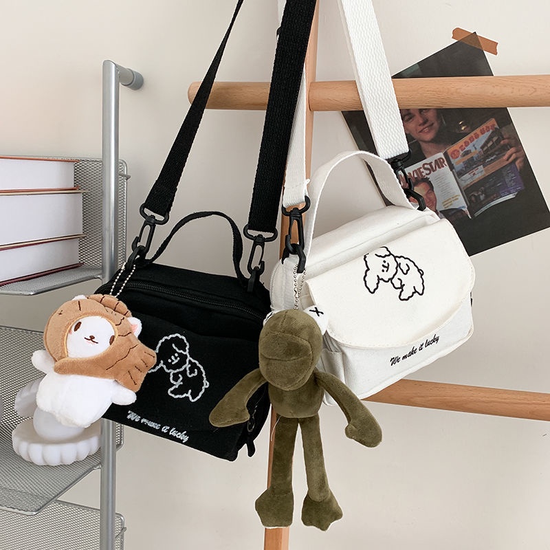 Túi Xách Canvas Phong Cách Hàn Quốc Cho Nữ Túi Vải Đeo Chéo Nữ Đi Chơi Túi Vải Đeo Chéo Nữ Mini Cute