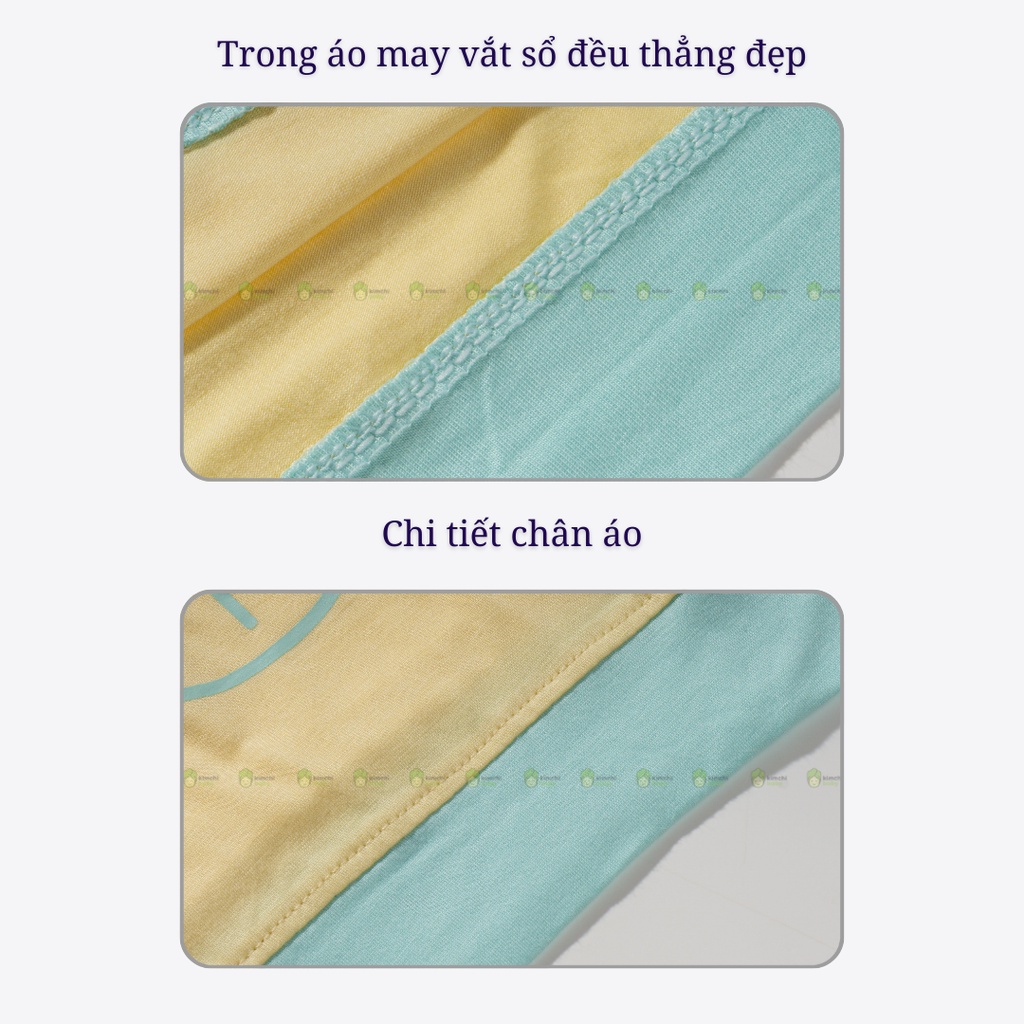 Bộ Dài Tay Bé Gái, Bé Trai KIMCHIBABY Vải Thun Lạnh Hoạ Tiết Cừu Non, Bộ Quần Áo Trẻ Em Thu Đông KWTD2205