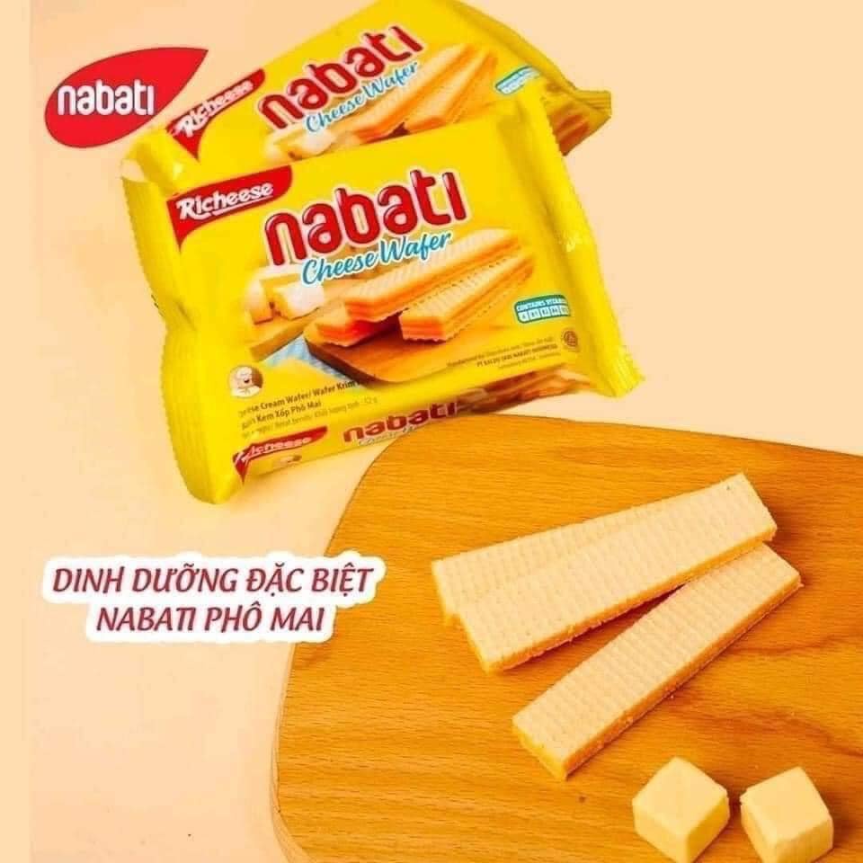 Bánh xốp Nabati phô mai giòn ngon lốc 10 gói
