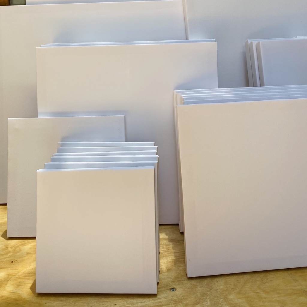 Toan vẽ tranh sơn dầu, toan canvas trắng căng sẵn nhiều size