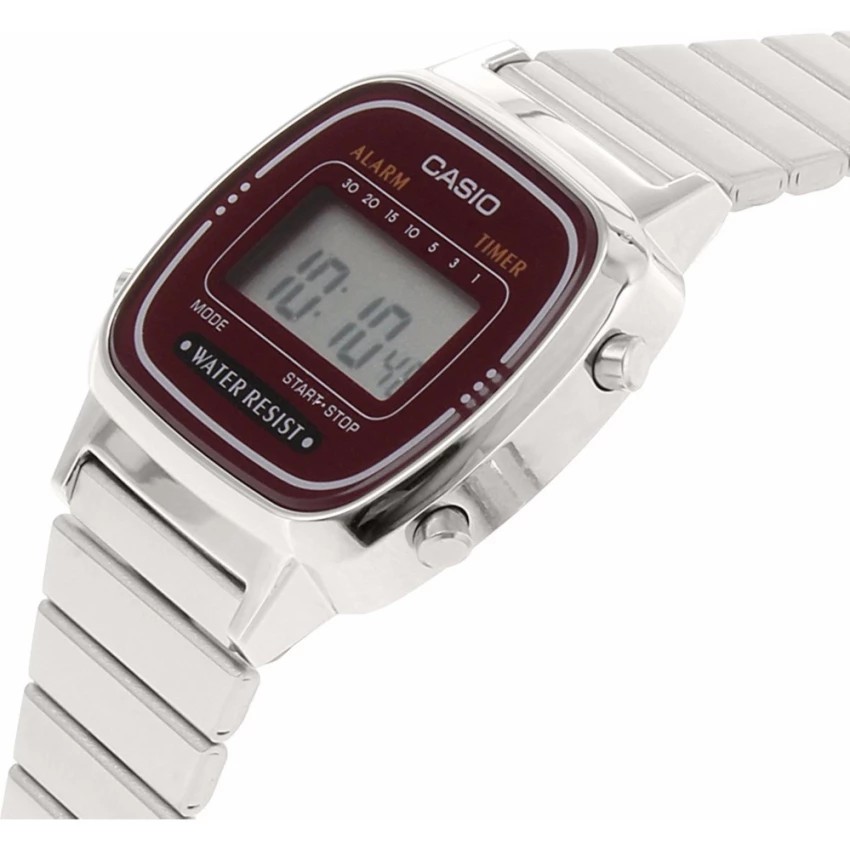 Đồng hồ nữ dây kim loại Casio chính hãng Anh Khuê LA670WA-4DF