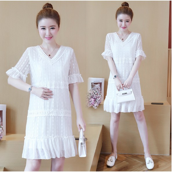 Váy Bầu Đầm Bầu Xinh Ren Sang Trọng  A1144