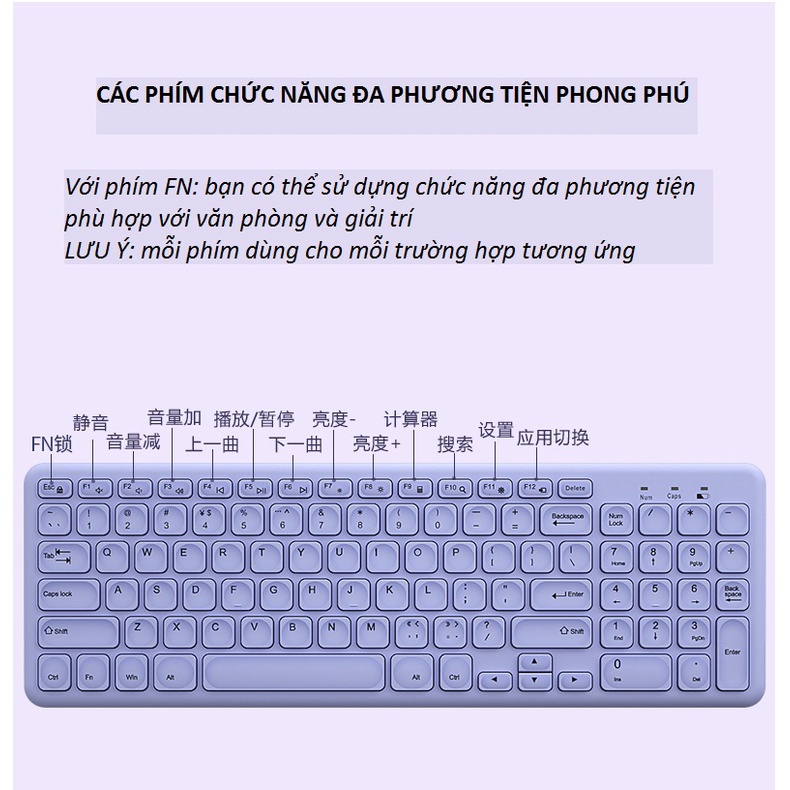 ORDER- BỘ BÀN PHÍM+ CHUỘT KHÔNG DÂY B.O.W HW256A KÈM HÌNH THẬT