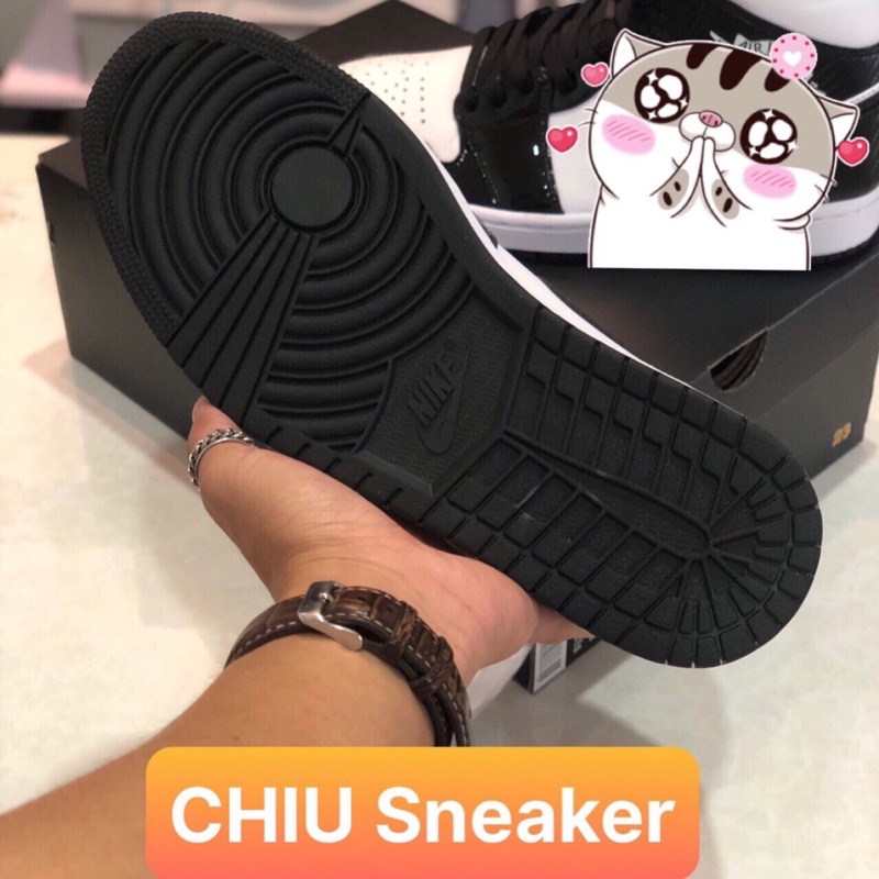 [ CHIU Sneaker ] Giày Sneaker Jordan 1 cổ cao carbon trắng đen phiên bản cao cấp giày thể thao jd1 mid