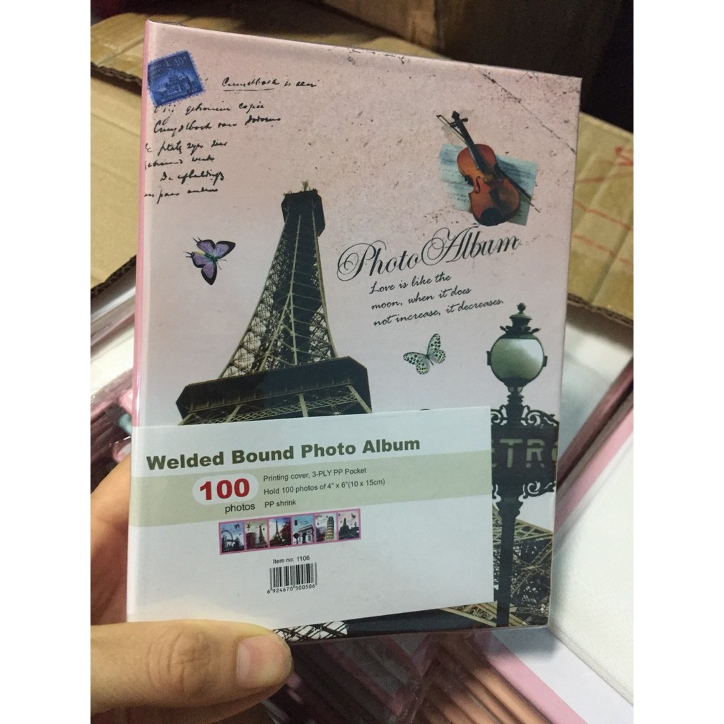 Album đựng 100 ảnh 9x13 mẫu tháp tại Tiệm ảnh Minh Thành