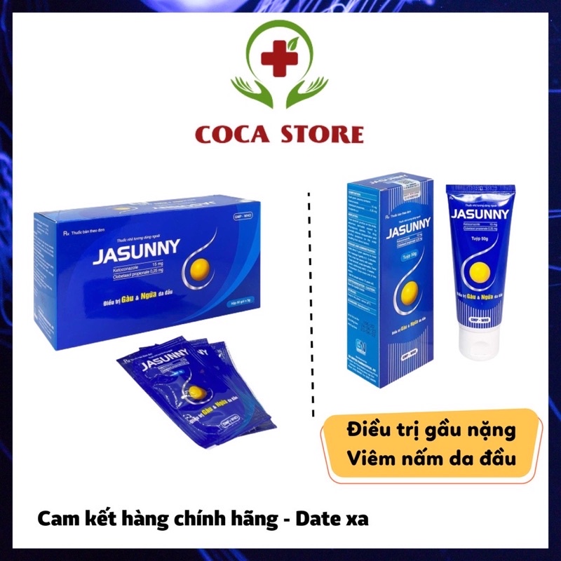 Dầu Gội thảo dược JASUNNY - Sạch Gầu ( tuýp 50g,Hộp 50 gói )