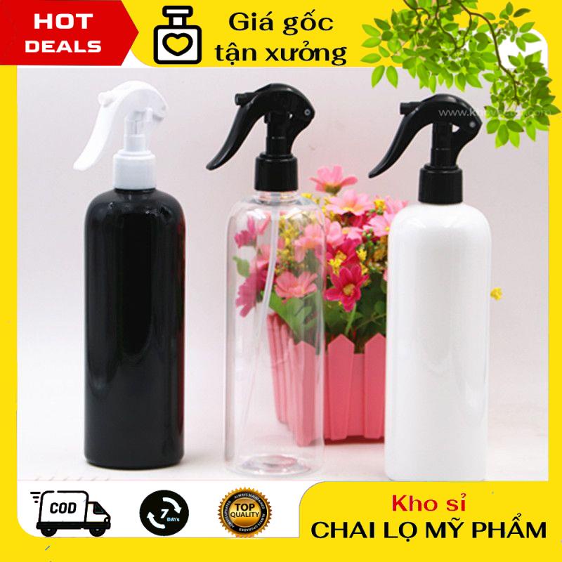 Chai Xịt Phun Sương ❤ GIÁ TẬN GỐC ❤ Chai nhựa pet xịt Vòi chuột 500ml rỗng chiết mỹ phẩm , phụ kiện du lịch