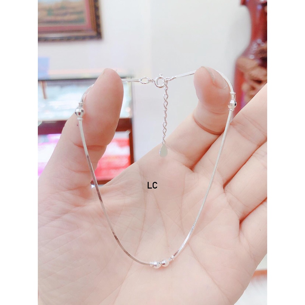lắc chân bạc ta ,sáng lắp lánh- bạc kim hưng