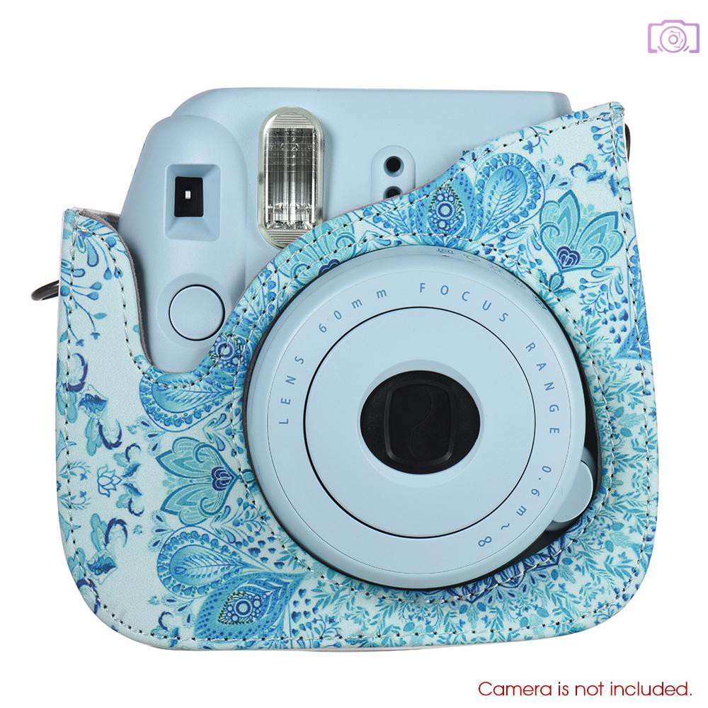 Túi Da Pu Màu Hồng Đựng Máy Ảnh Fujifilm Instax Mini 9 / 8 + / 8s / 8