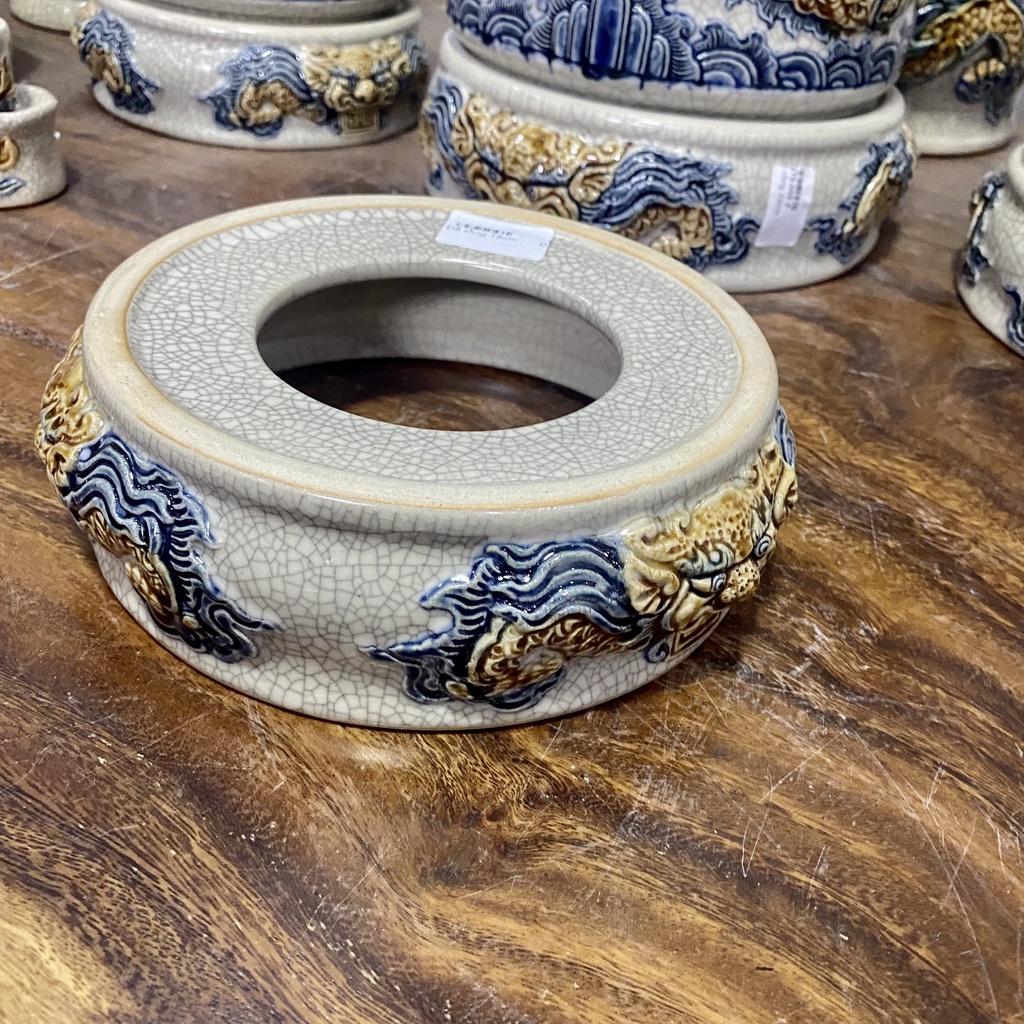 Chân, Đế, Kệ Lót Bát Hương Men Rạn Nghệ Nhân Bát Tràng Nhiều cỡ