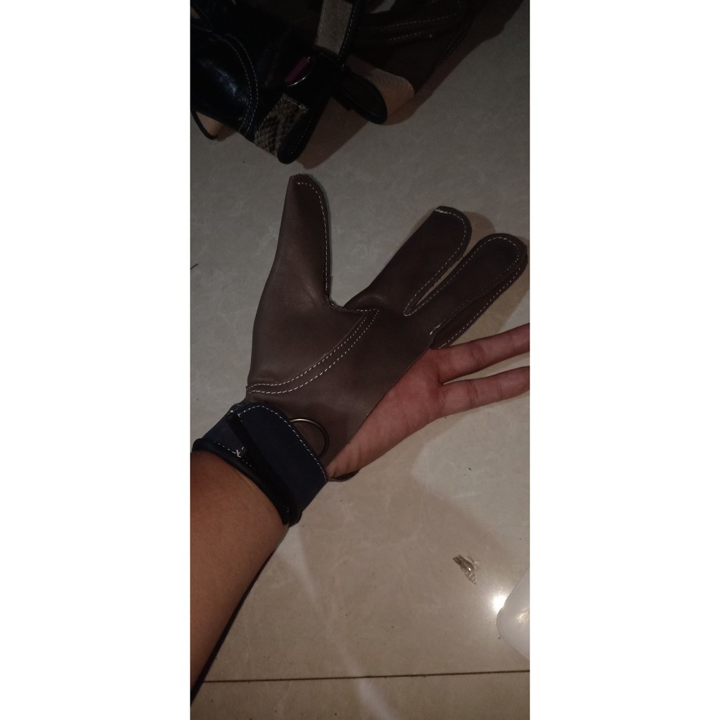 Găng tay 3 ngón cao cấp huấn luyện chim săn mồi chim ưng chim căt và chim săn dòng lượn