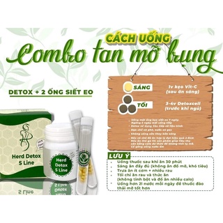 combo detox + siết eo thải mỡ (dành cho người muốn giảm eo/bụng ) giữ được cân nặng