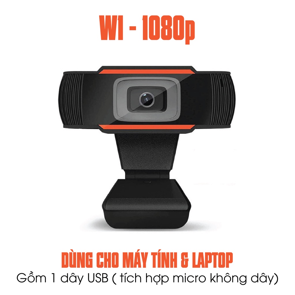 ✅Webcam Máy Tính, Webcam mini Full HD 1080P Có Mic-USB kẹp màn hình, Học Online Qua ZOOM - Gọi Video Zalo