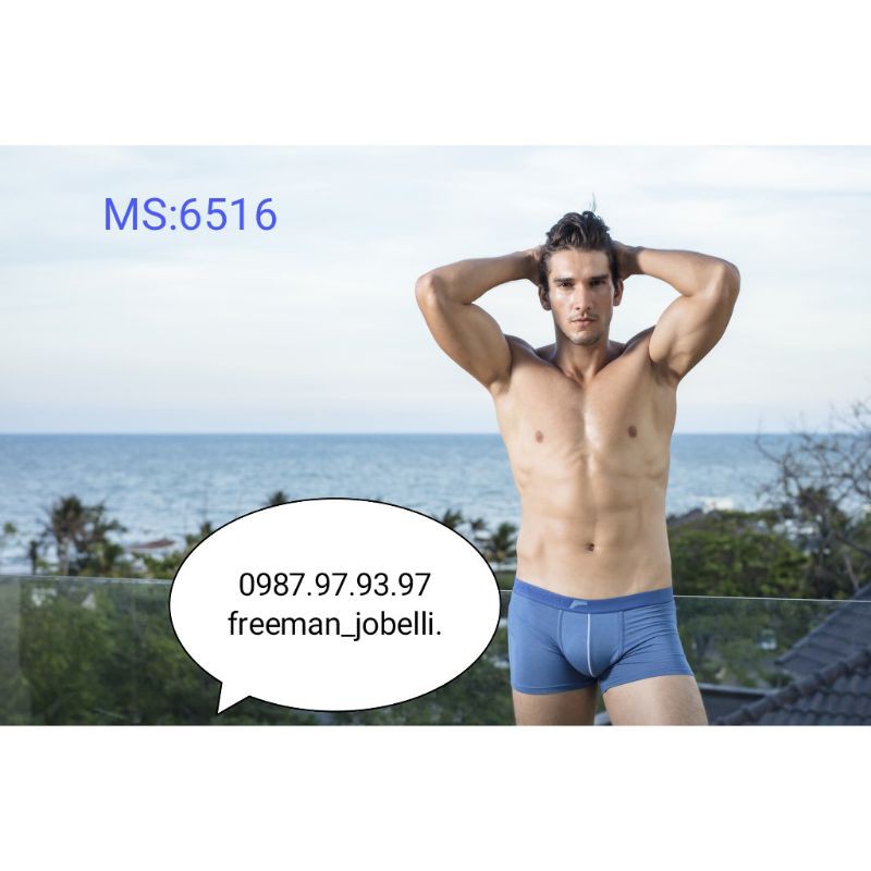 MS:6516,sịp đùi cotton 4 chiều, thương hiệu Freeman chính hãng