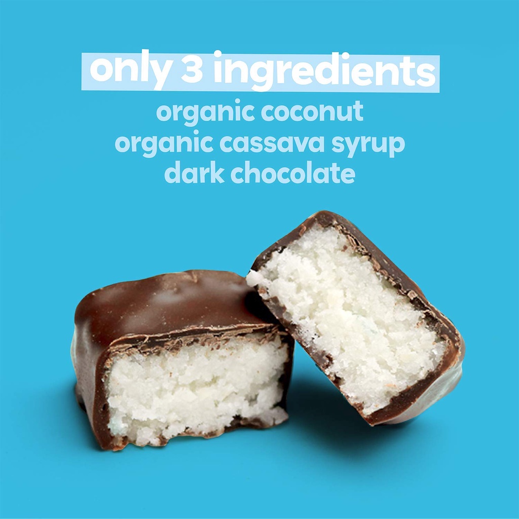 TÚI SOCOLA ĐEN BỌC CƠM DỪA UNREAL Dark Chocolate Coconut Bars, Vegan, Gluten Free, Non-GMO, No Sugar/Soy, 120g