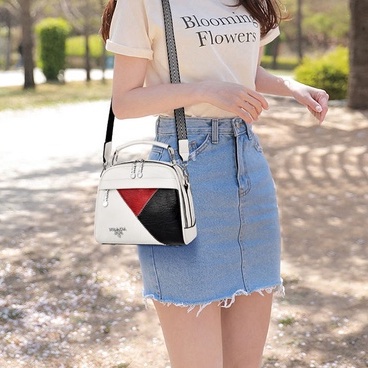 Túi xách đưa thư đeo một bên vai cỡ nhỏ thời trang linh hoạt hợp xu hướng Hàn Quốc cho nữ