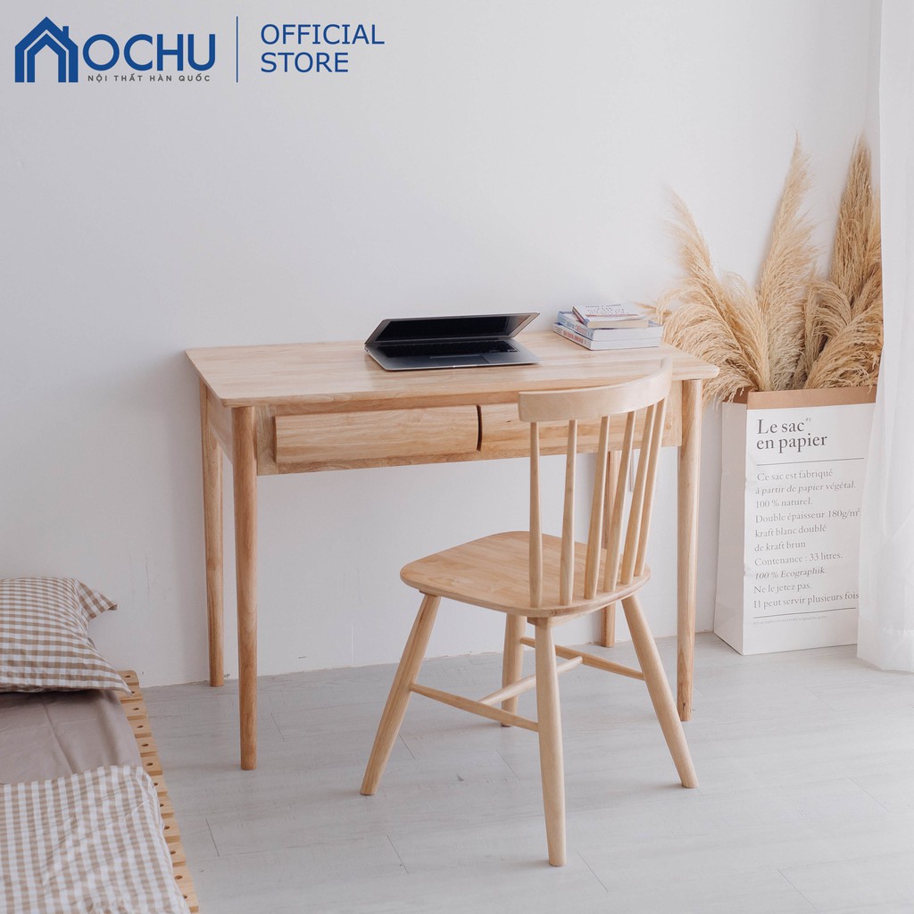 Bàn Làm Việc Gỗ Có Hộc OCHU - B Table - Natural | BigBuy360 - bigbuy360.vn