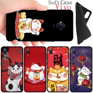 Ốp điện thoại hình mèo dễ thương cho Vivo V11 V15 Pro V5s V9 V7 V5 Plus Y30 Y50 Y66 Y67 Y75 Y79 Y85 Y89