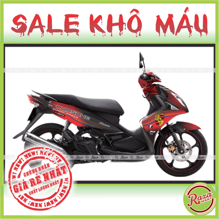 | SALE KHÔ MÁU | Tem trùm xe Nouvo LX - Decal PVC 5 Lớp Cao Cấp - Chống Thấm, Chống Phai Màu - Mã số: NOL 104