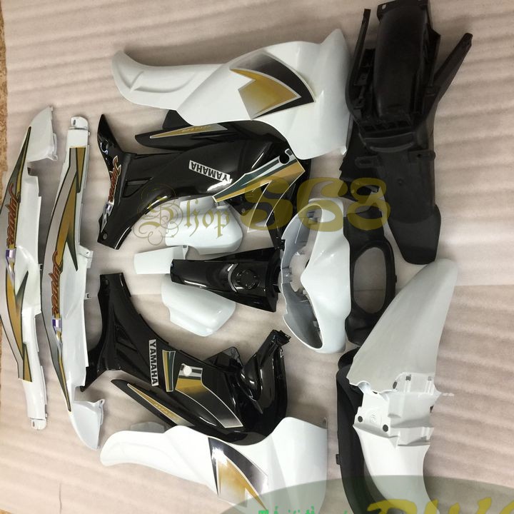 Bộ dàn áo Loại Phanh Đĩa  nhựa ABS nguyên sinh xe JUPITER V MÀU TRẮNG - S2099