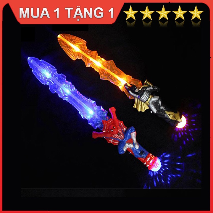 Kiếm Phát Sáng Katana 68 Cm - Kiếm Ánh Sáng - Đồ Chơi katana Nhựa Có Đèn và Âm Thanh ✔Tặng bộ bà