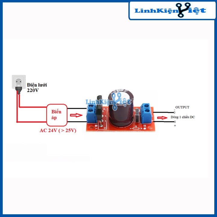 Module Khuếch Đại Chỉnh Lưu AC-DC 25A