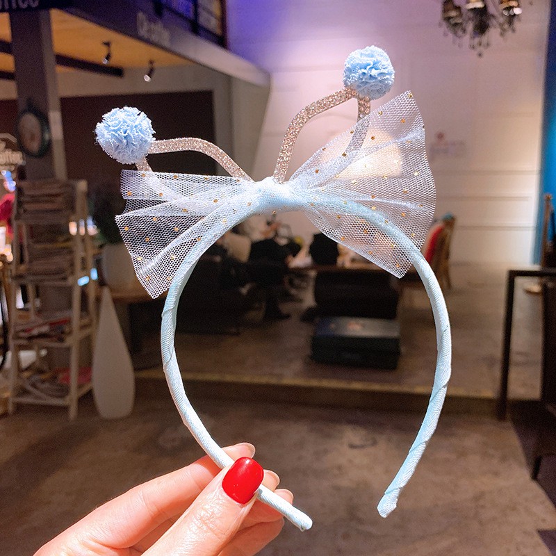 Cài tóc ren trẻ em hình vương miện công chúa đính đá lấp lánh