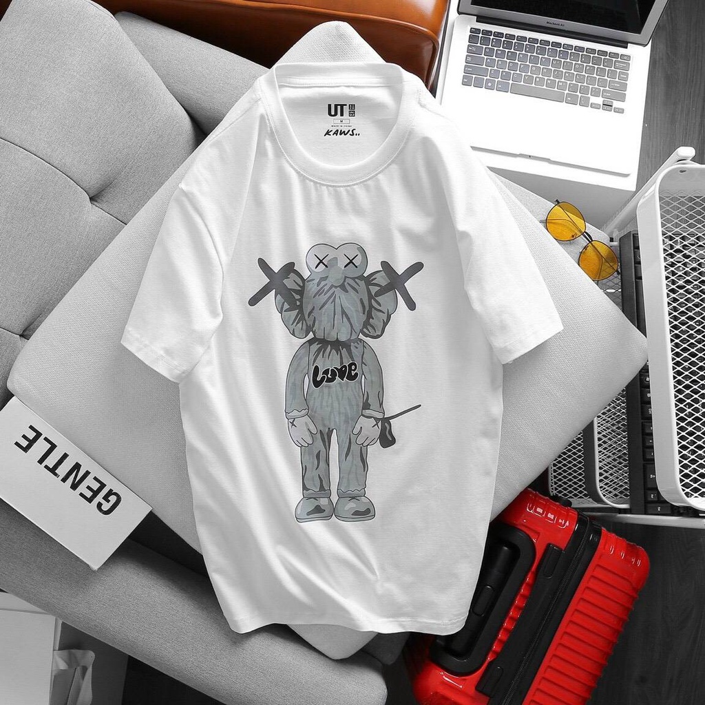 Áo Thun TỪ S TỚI 3XL, 4XL,5XL,7XL Form Rộng Chất Thoáng Mát Big Size OverSize Unisex  IN GẤU Trắng Đen - NGOẠI STORE