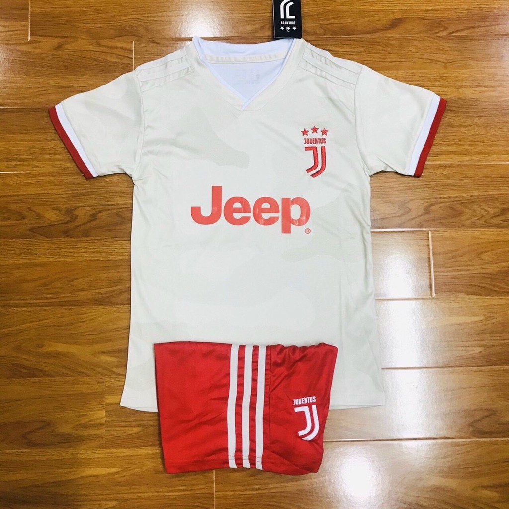 Bộ quần áo bóng đá trẻ em từ 13-45kg câu lạc bộ Juventus các màu chính hãng