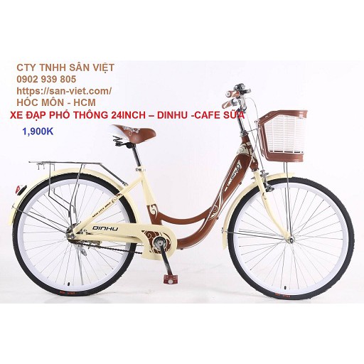 XE ĐẠP PHỔ THÔNG 24 INCH CHO NỮ TRẺ TRUNG CÁ TÍNH CAO TỪ 1M45– DINHU 24 inch nữ