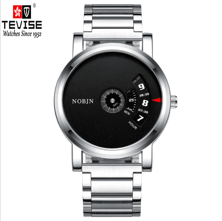 No Pointer Fashion Steel Belt Creative Quartz Watch N862