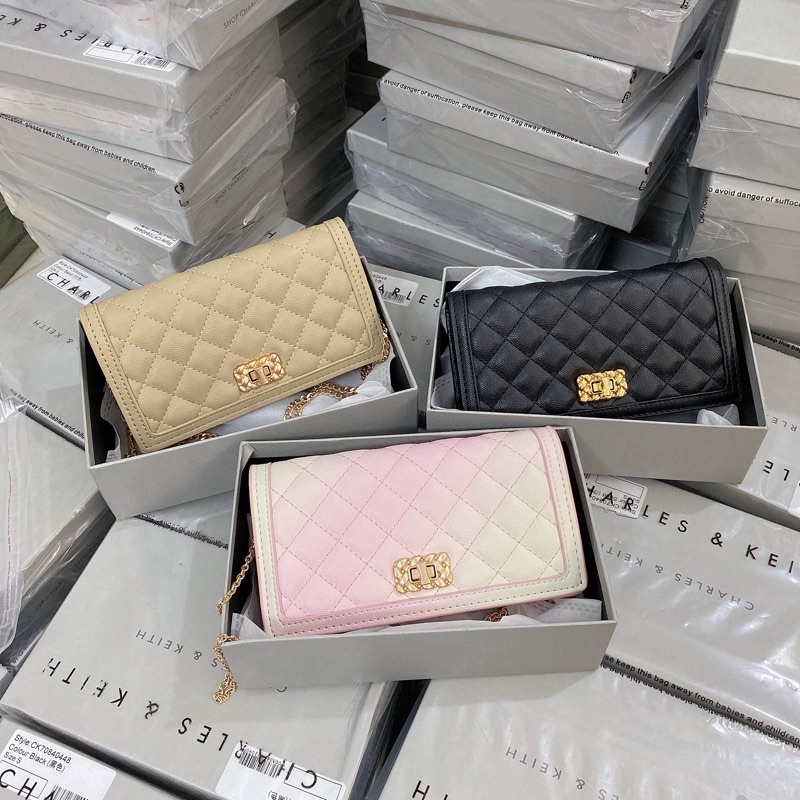 Clutch CK khoá xoay mẫu mới nhất fullbox