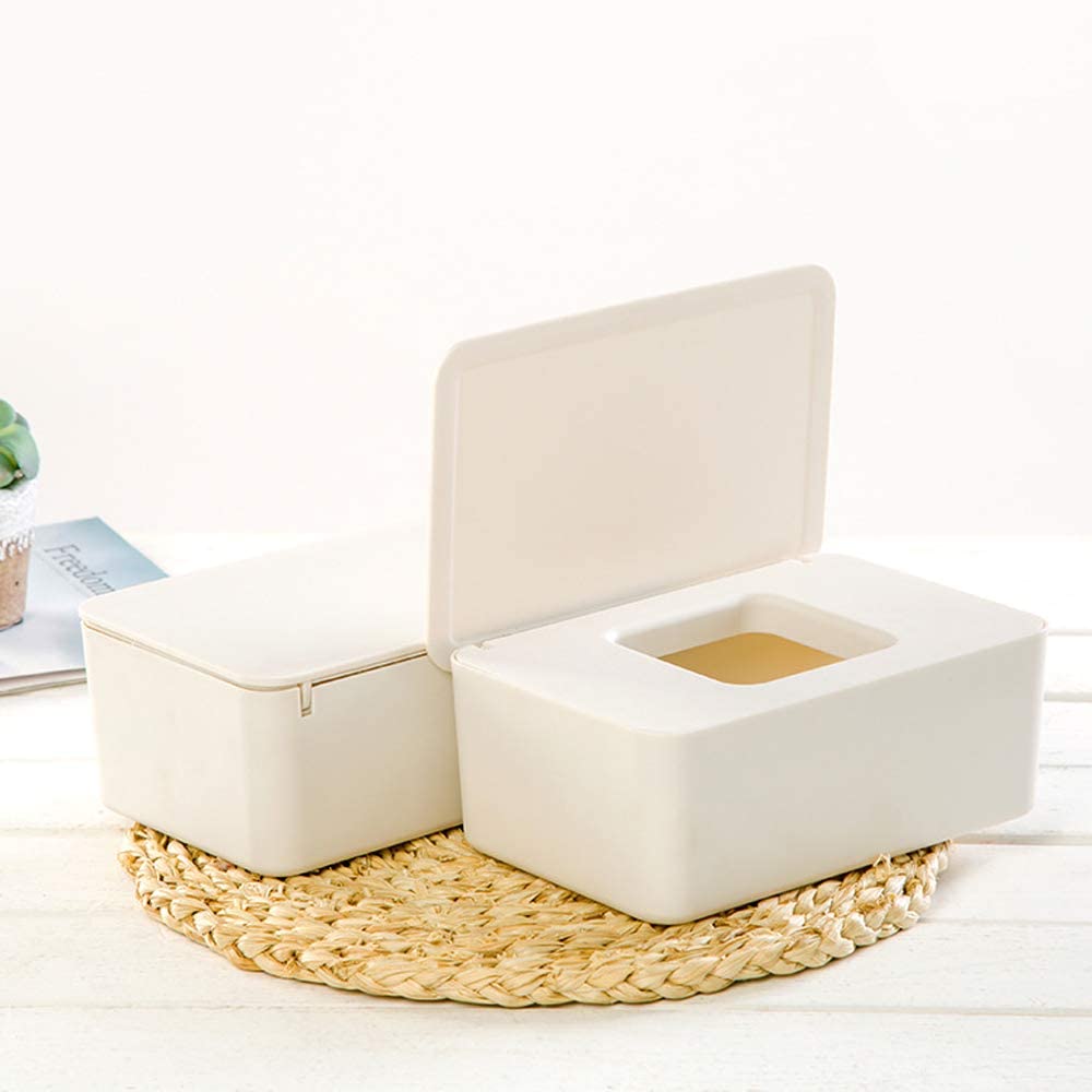 Hộp đựng khăn giấy sức chứa lớn chống bụi có nắp đậy cho nhà ở