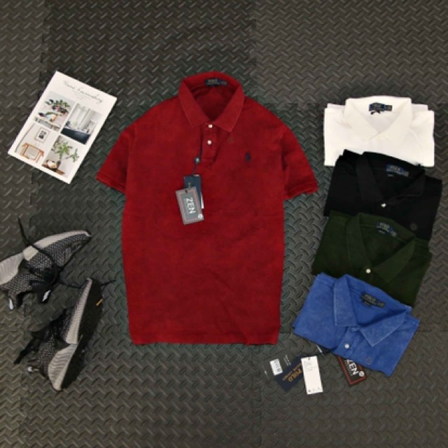 Áo Polo Nam Ralph Lauren Cổ Bẻ Ngắn Tay Đơn Giản Chất Thun Cotton Mát Mẻ Nhiều Màu Xuất Xịn - Zenmenswear