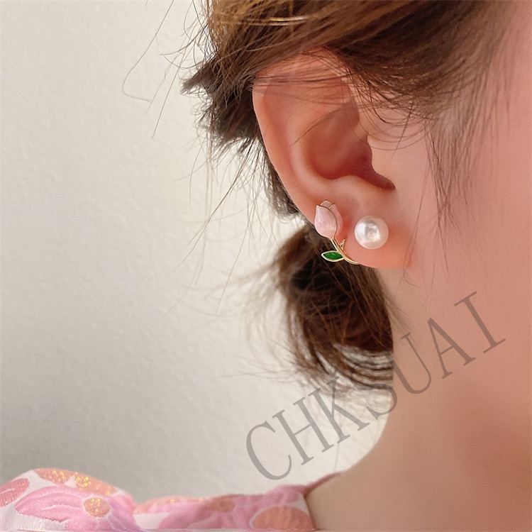 Khuyên Tai Bạc 925 Hình Hoa Thời Trang Đơn Giản Cho Nữ