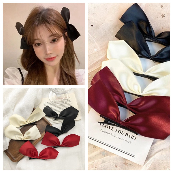 Set 2 kẹp tóc nơ KIDSBOWS thiết kế thời trang cho nữ