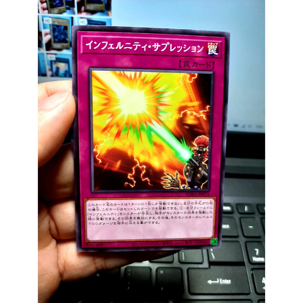 THẺ BÀI YUGIOH PHRA-JP075 - Infernity Suppression