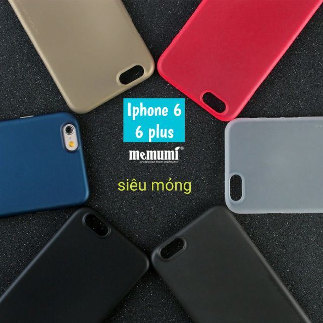 Ốp lưng lụa Iphone 6, 6 plus Memumi siêu mỏng