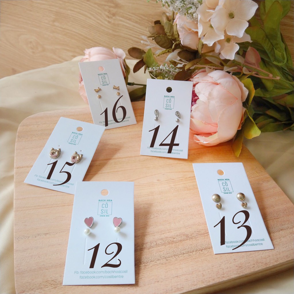 Hoa tai xuất xịn tách set F21, HM, Lovisa etc.. đồng giá 20K