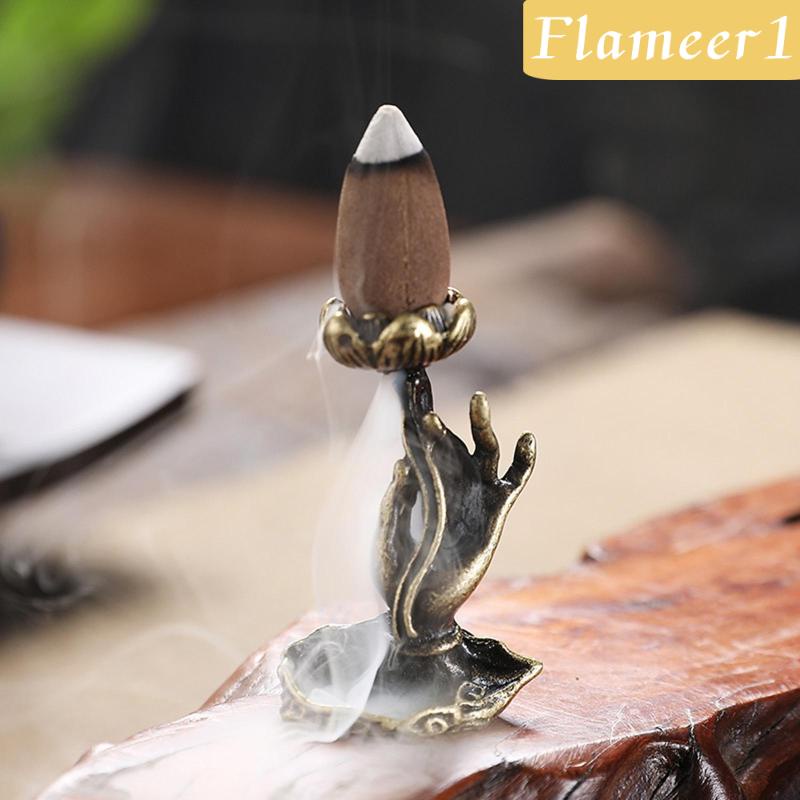 Đế Đốt Trầm Hương Bằng Đồng Hình Bàn Tay Phật Trang Trí Văn Phòng 1 #