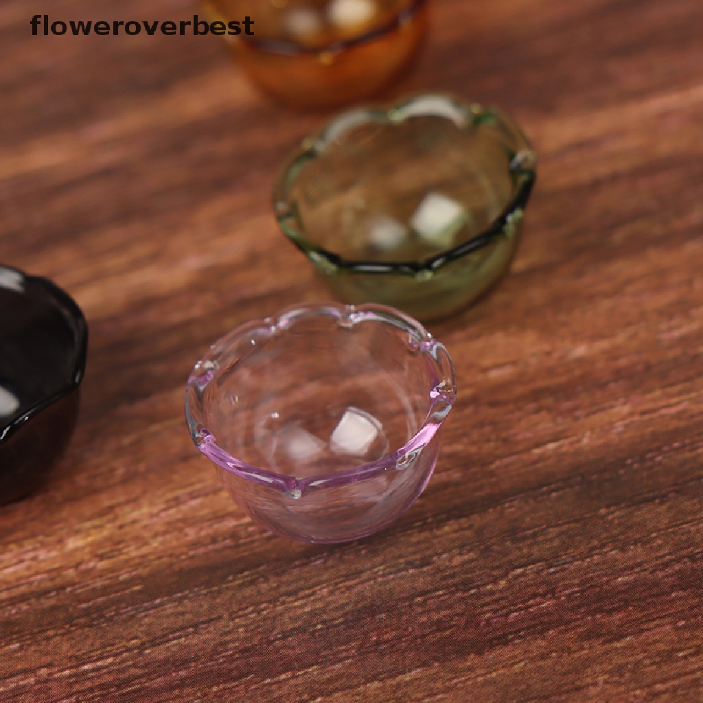 BEST 1PCS 1:12 Dollhouse Miniature Glass Bowl Kitchen Furniture Accessories Toys .