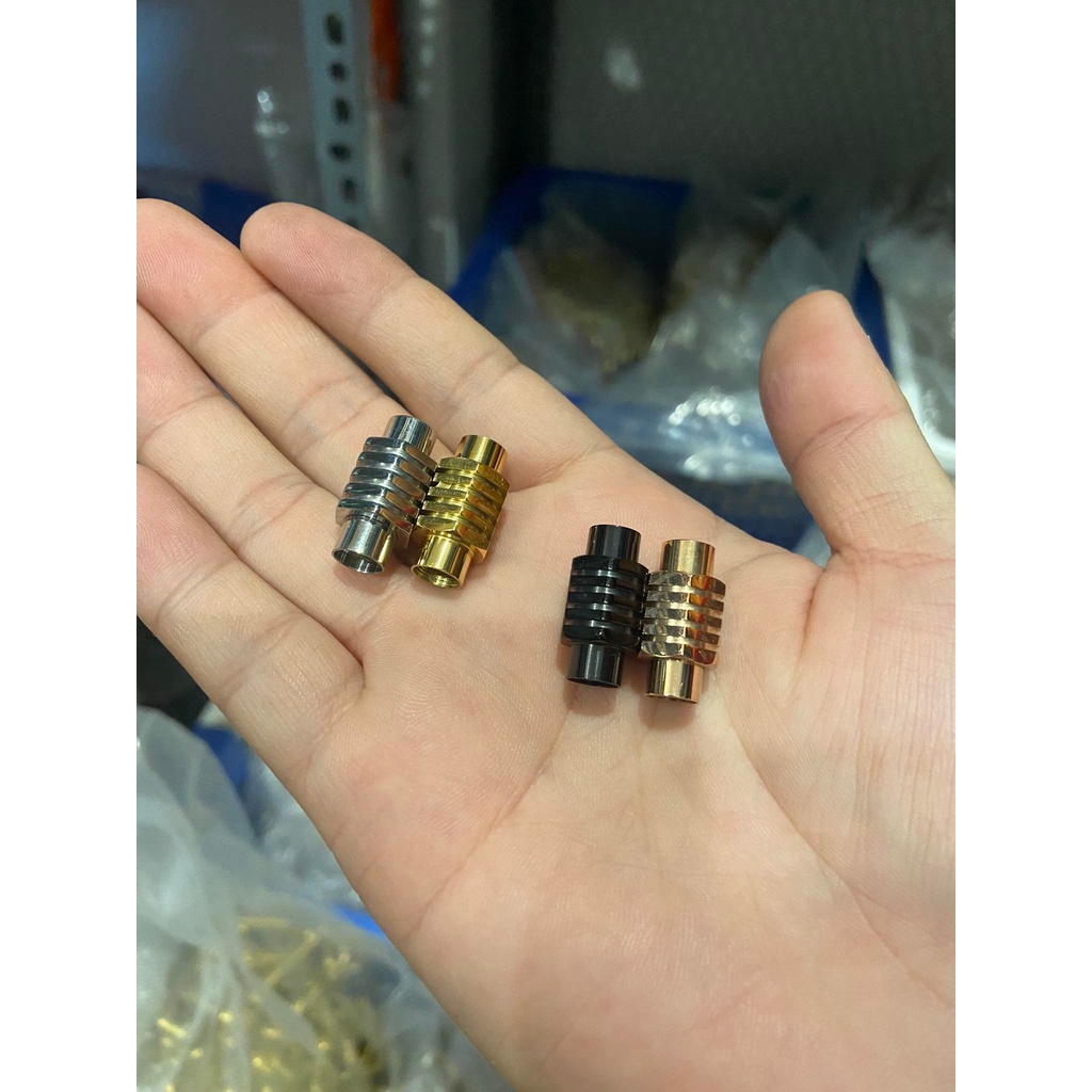 Khóa vòng tay tròn 6mm inox không gỉ