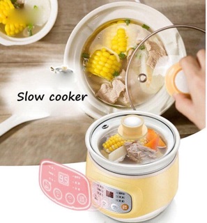 Nồi hầm cháo Bear vàng 1 Lít