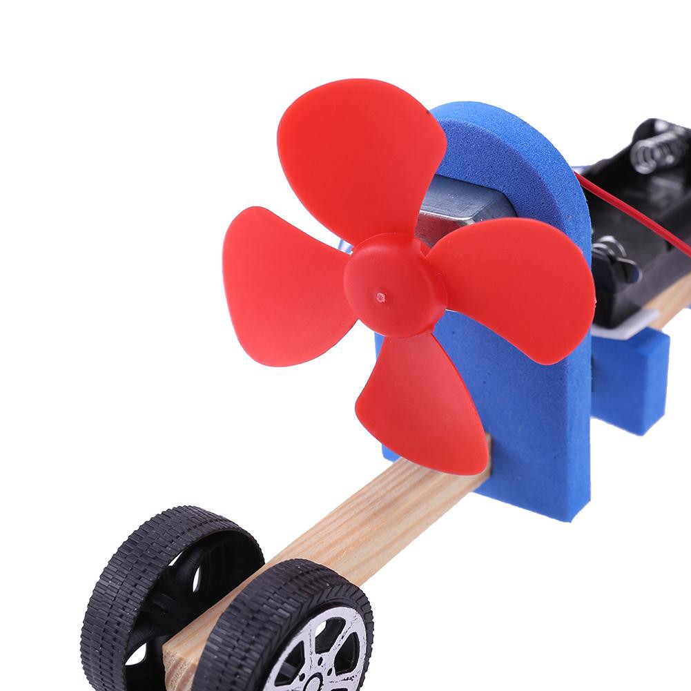 High Alloet Speed Change Racing Wooden Car Kid DIY Assembled Toy Aerodynamic Car Material Tool