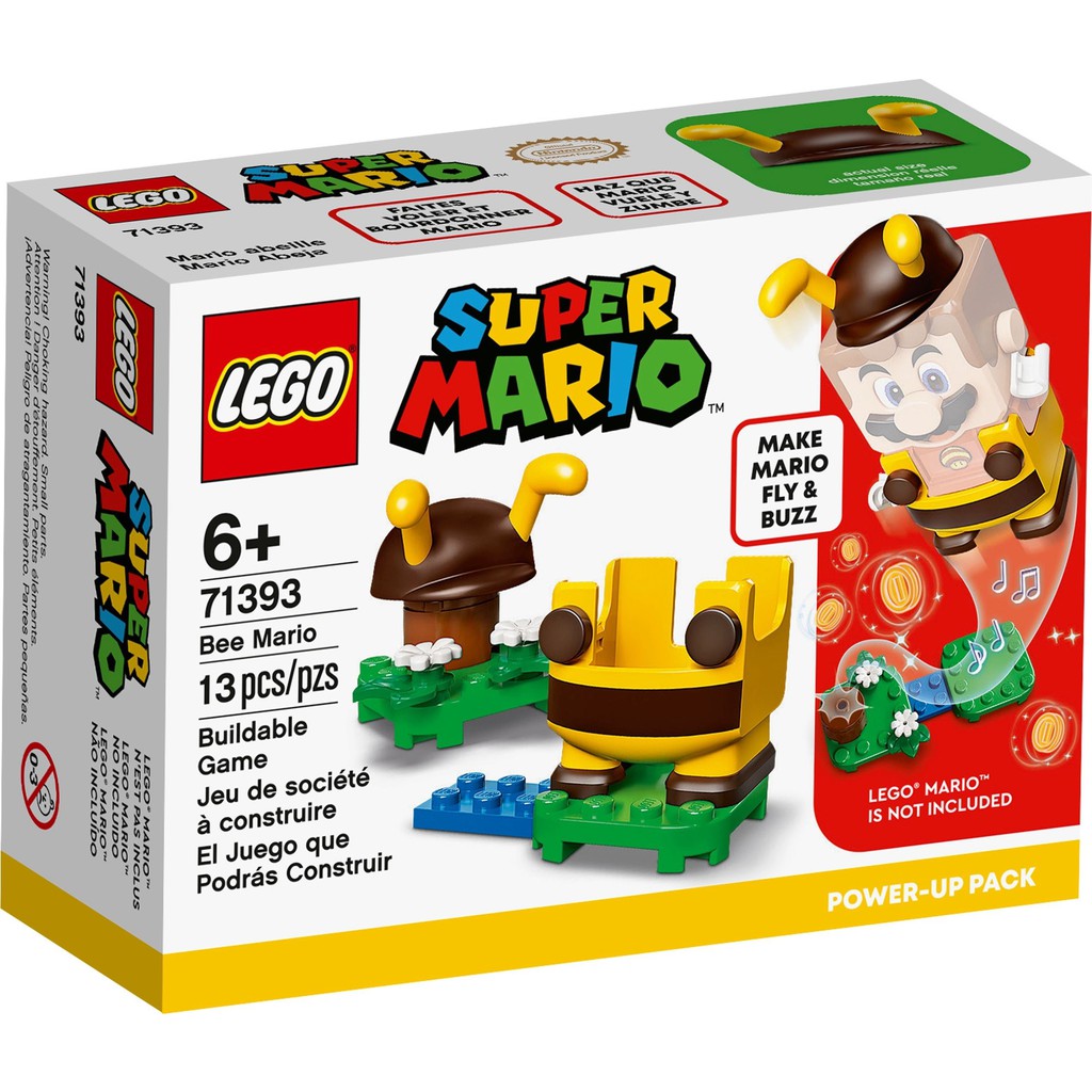71393 Đồ chơi lắp ráp Iego Super Mario Up pack Bee Mario Power - Bộ nâng cấp sức mạnh - kiểu con ONG