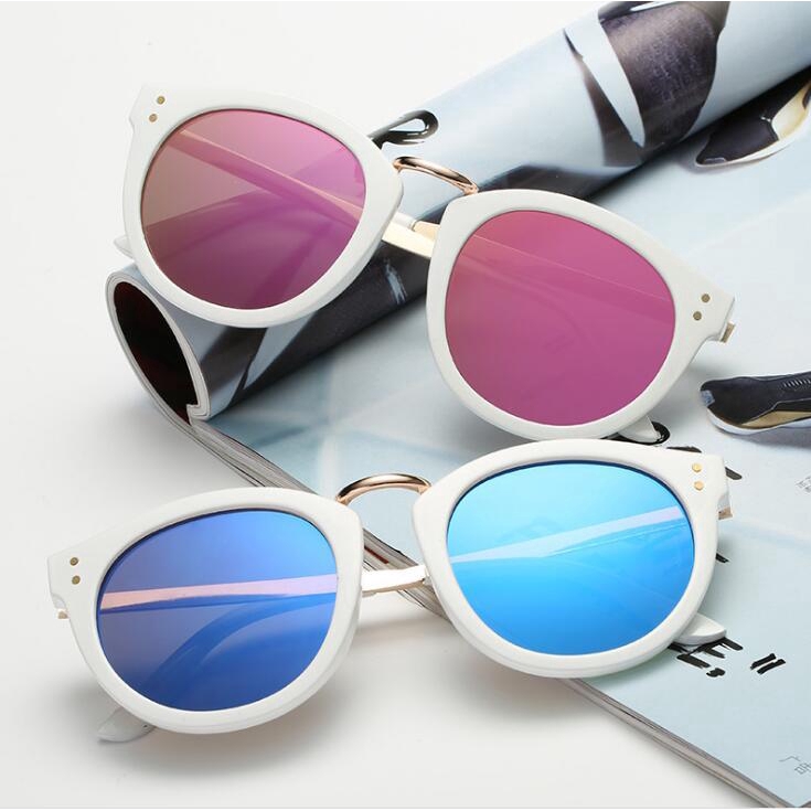 Woman fashion trend sunglasses metal color film reflective | BigBuy360 - bigbuy360.vn