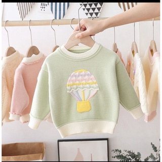 Áo len cổ tròn khinh khí cầu